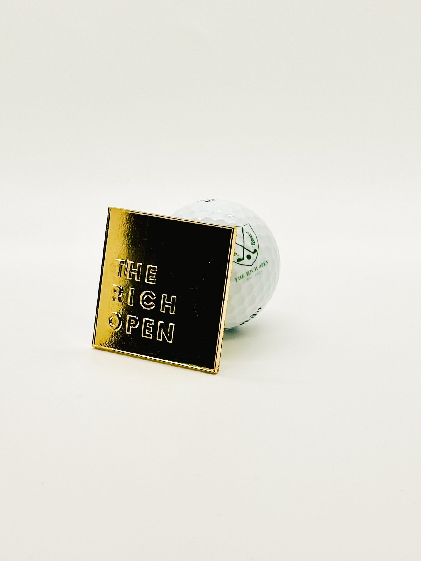 Vintage Rich Open Gold Pin