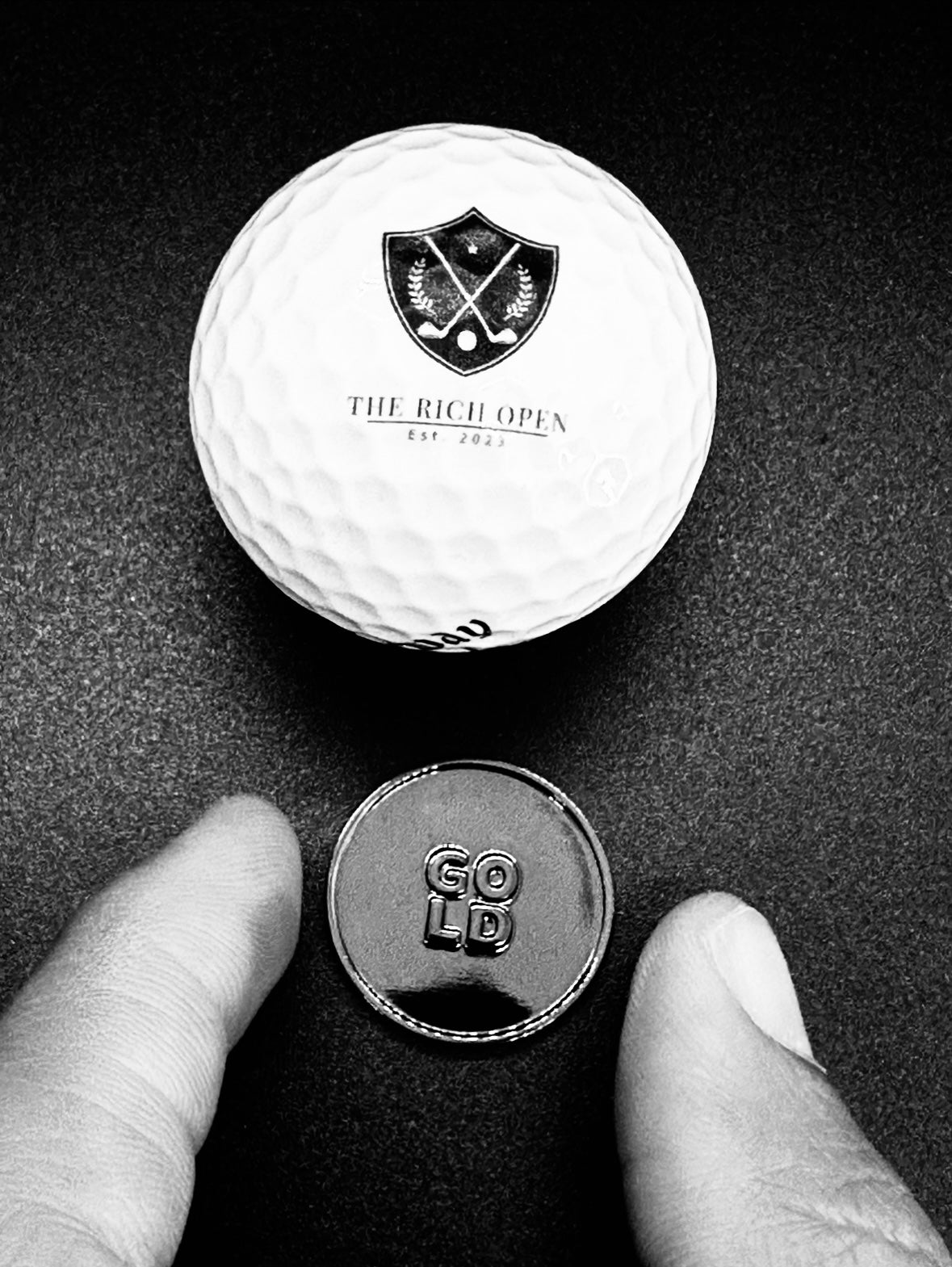 Vintage Black Ball Marker