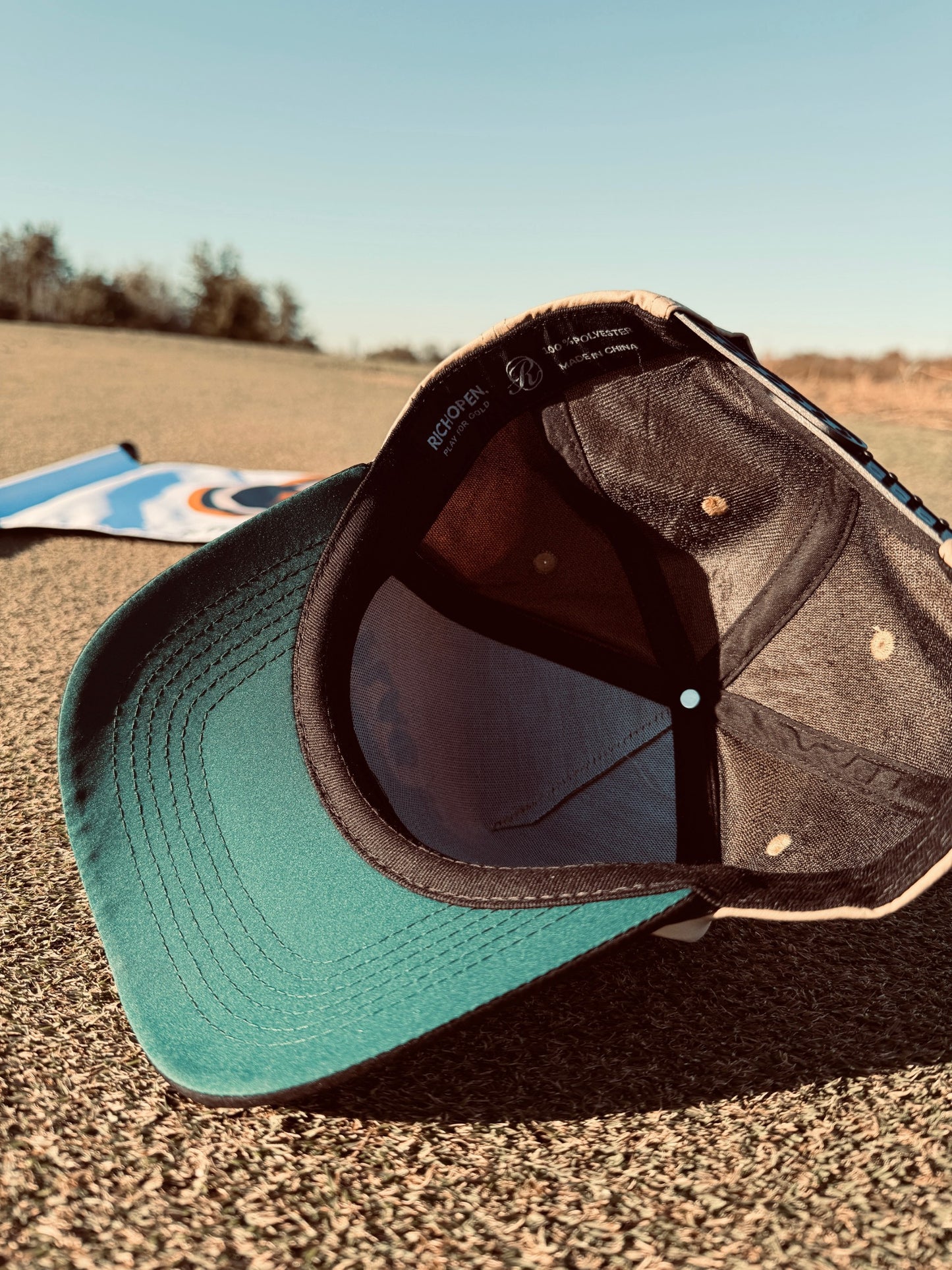 Flag Hunter Hat - Black on Khaki