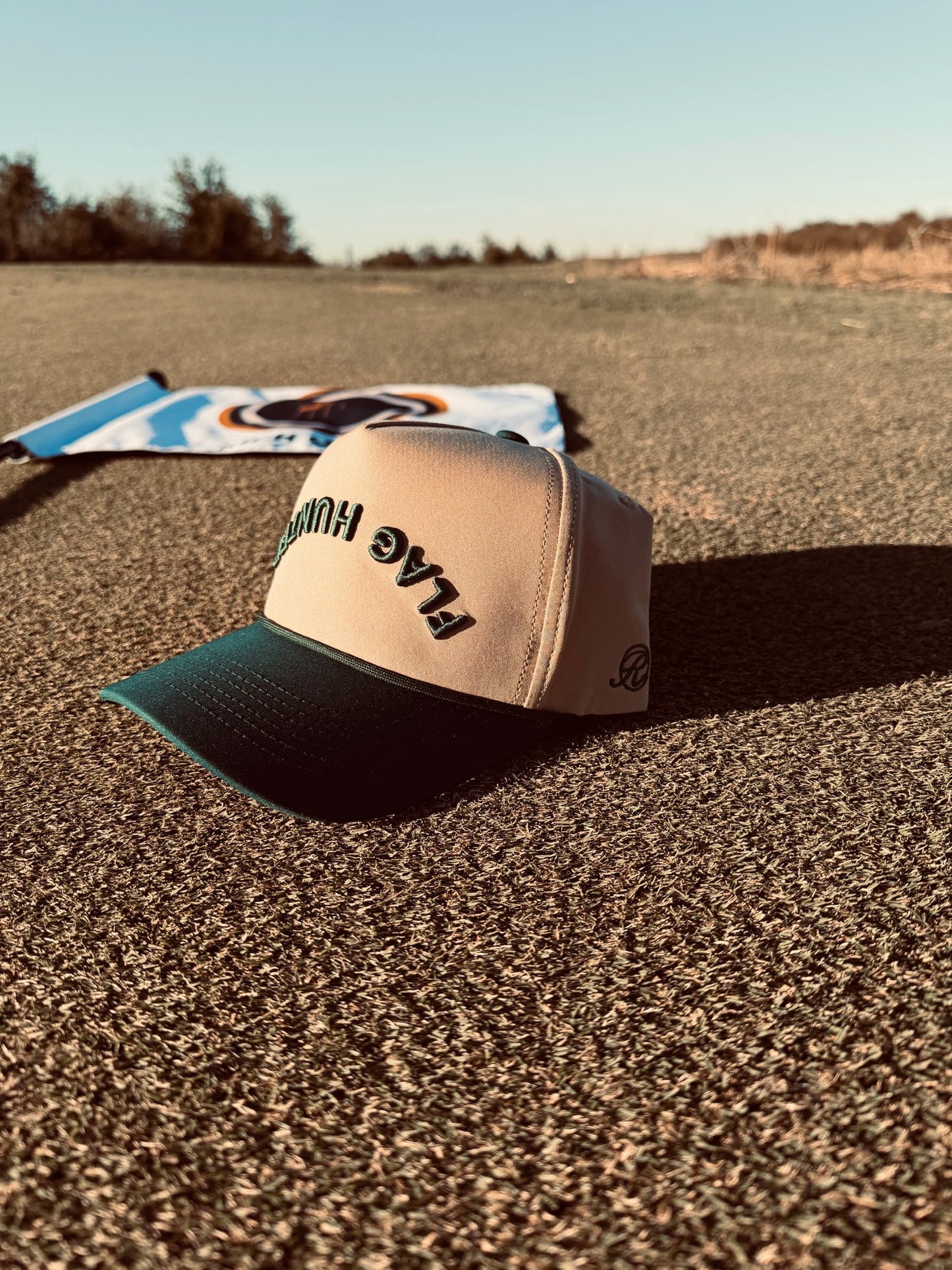 Flag Hunter Hat - Green on Khaki
