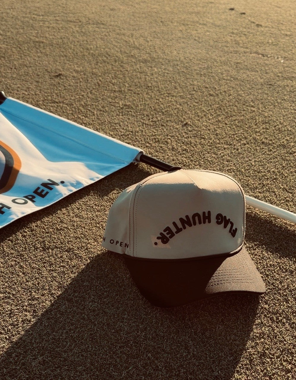 Flag Hunter Hat - Black on Khaki