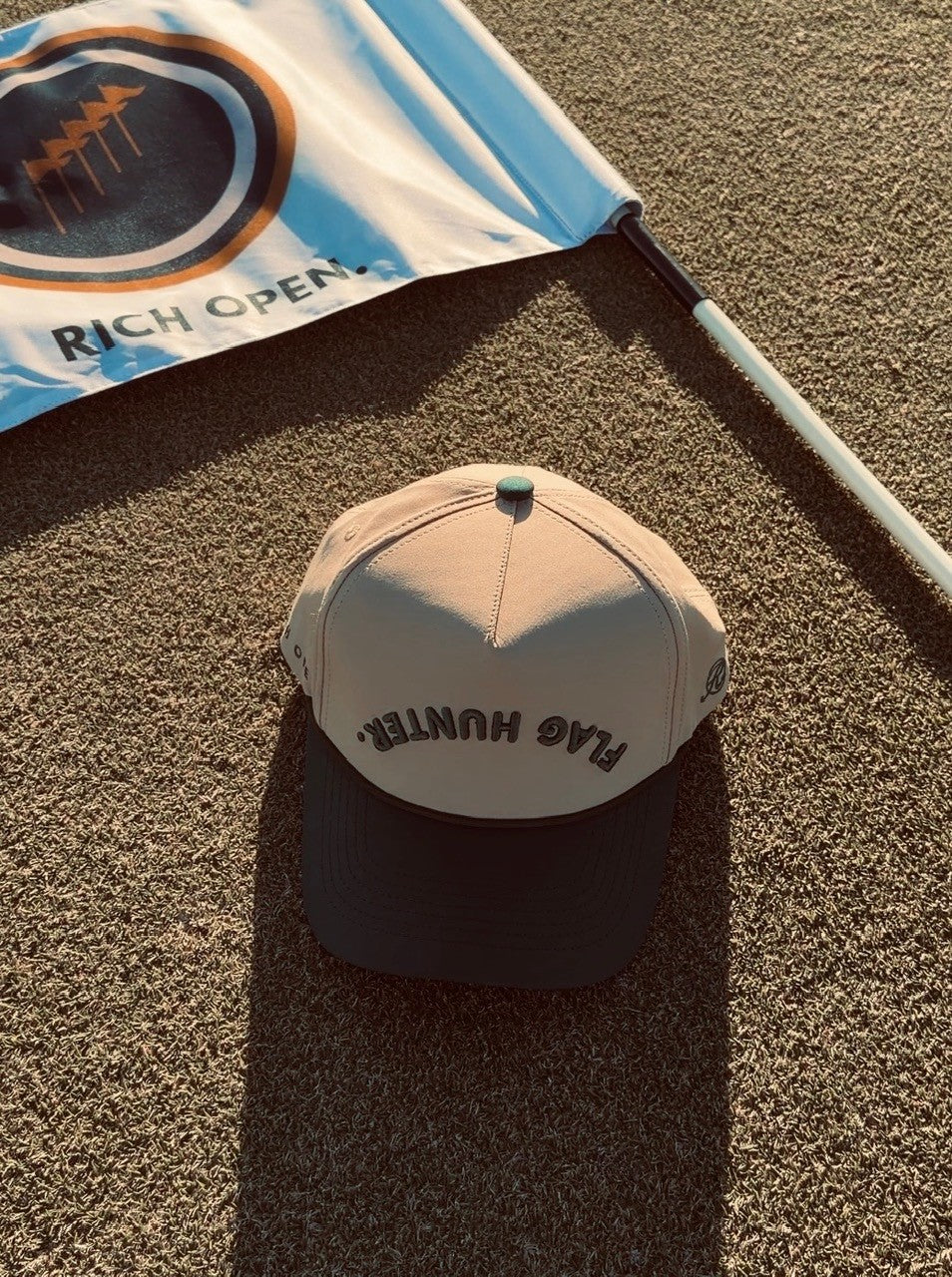 Flag Hunter Hat - Green on Khaki